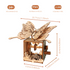 3D Wooden Butterfly Music Box Puzzle Kit