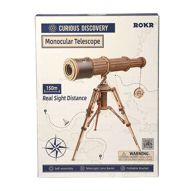 Monocular Telescope 3D Wooden Puzzle