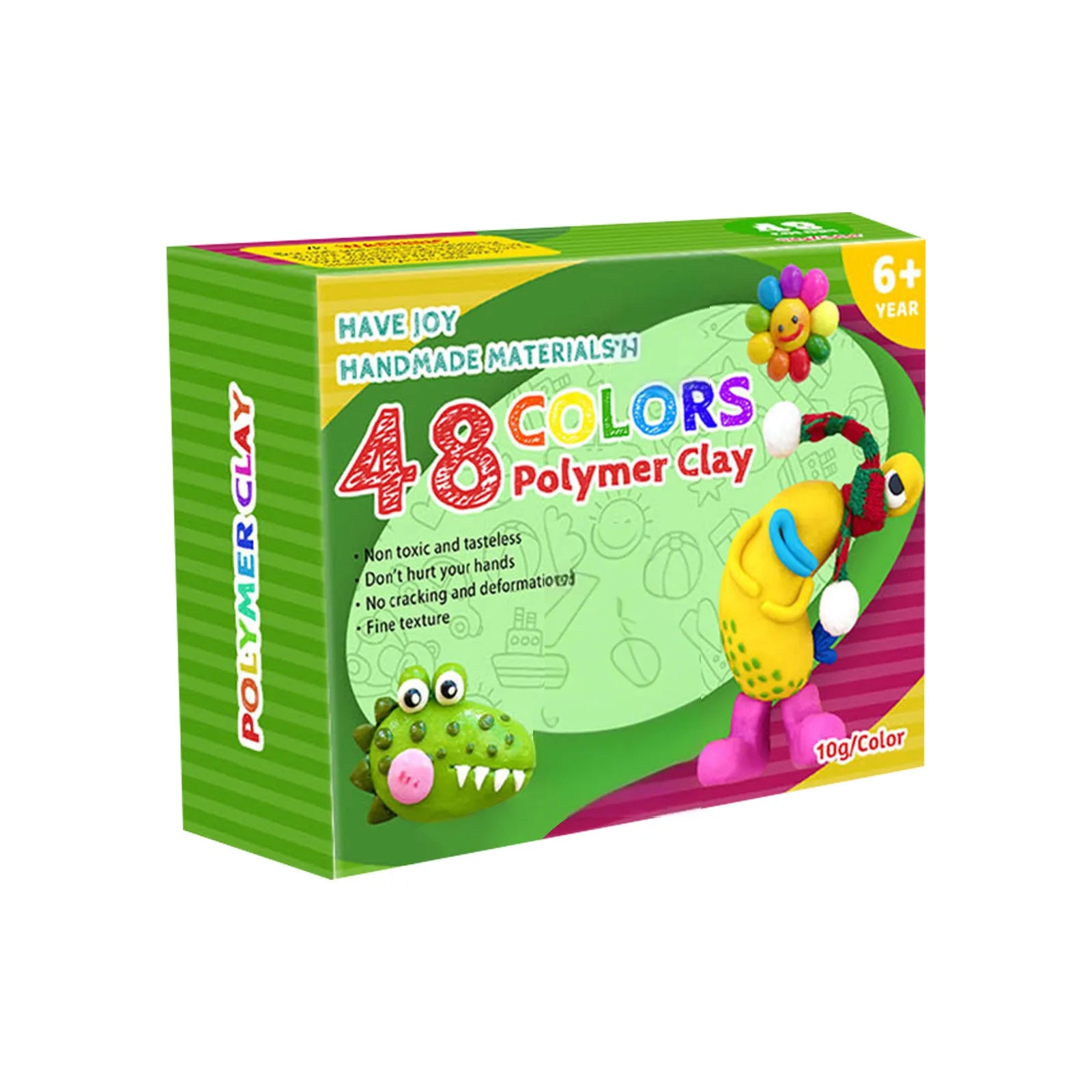 Polymer Clay Blocks Kit – Oven-Bake Modeling Set for Kids & Beginners