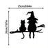 Iron Silhouette Witch Garden Stake