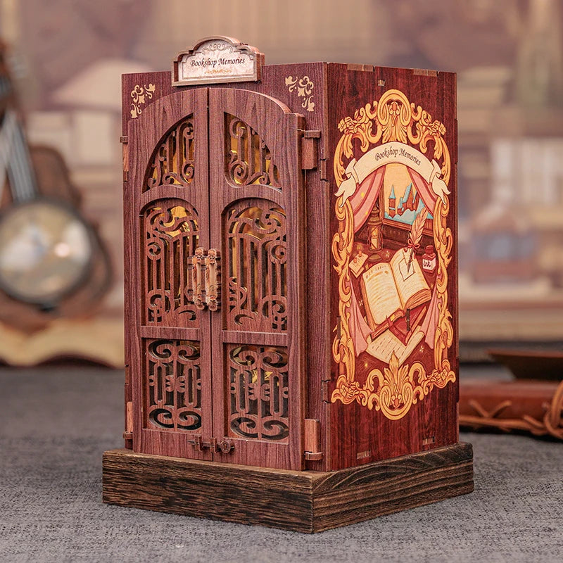 DIY Book Nook Kit – Miniature Dollhouse with Light