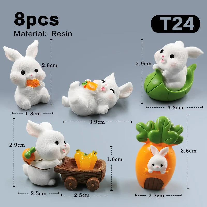 Miniature Cute Rabbit Figurine