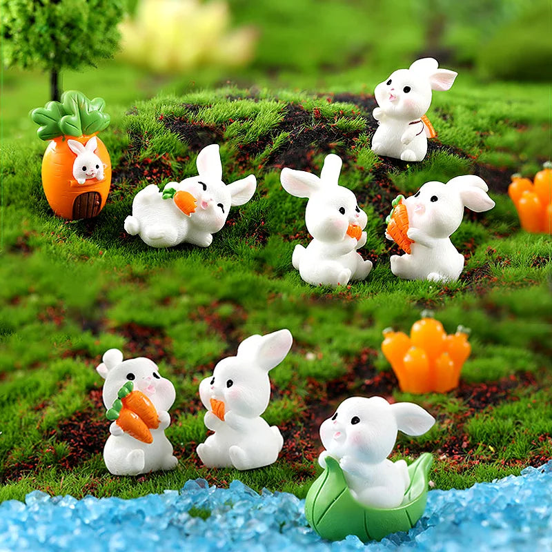 Miniature Cute Rabbit Figurine
