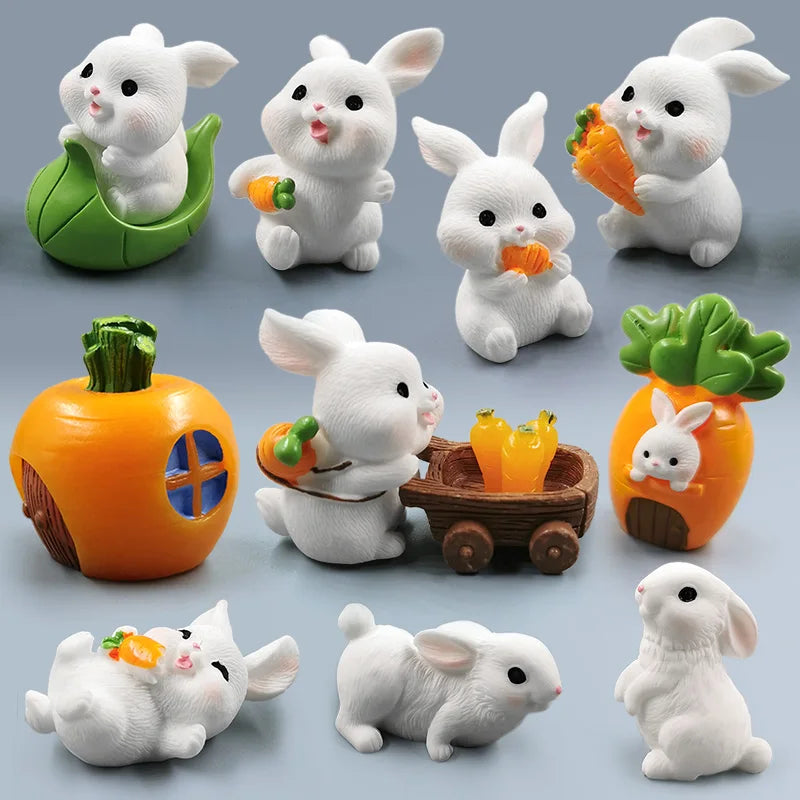 Miniature Cute Rabbit Figurine