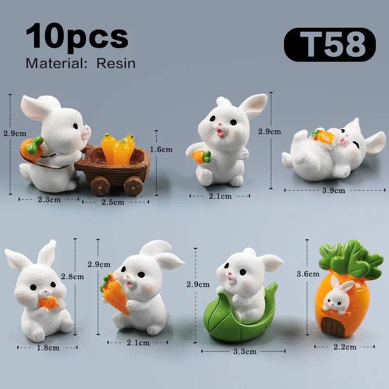 Miniature Cute Rabbit Figurine