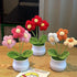 DIY Handwoven Mini Potted Flower – Rose Design