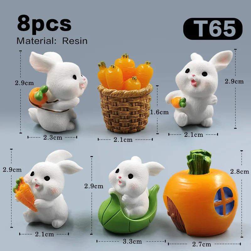Miniature Cute Rabbit Figurine
