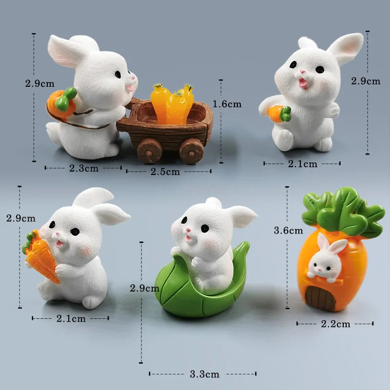 Miniature Cute Rabbit Figurine