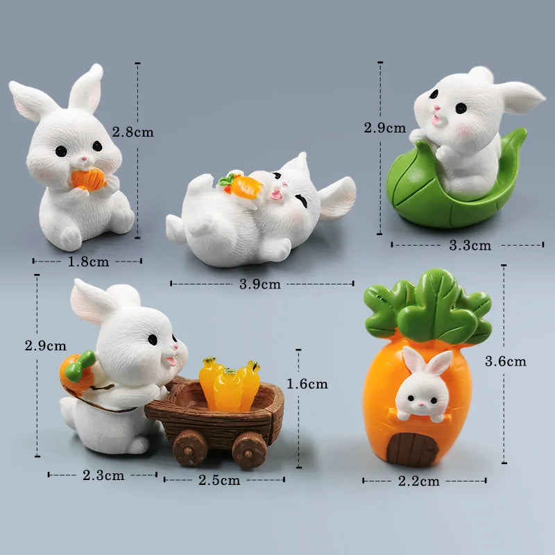Miniature Cute Rabbit Figurine