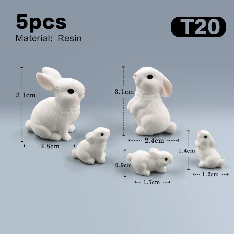 Miniature Cute Rabbit Figurine