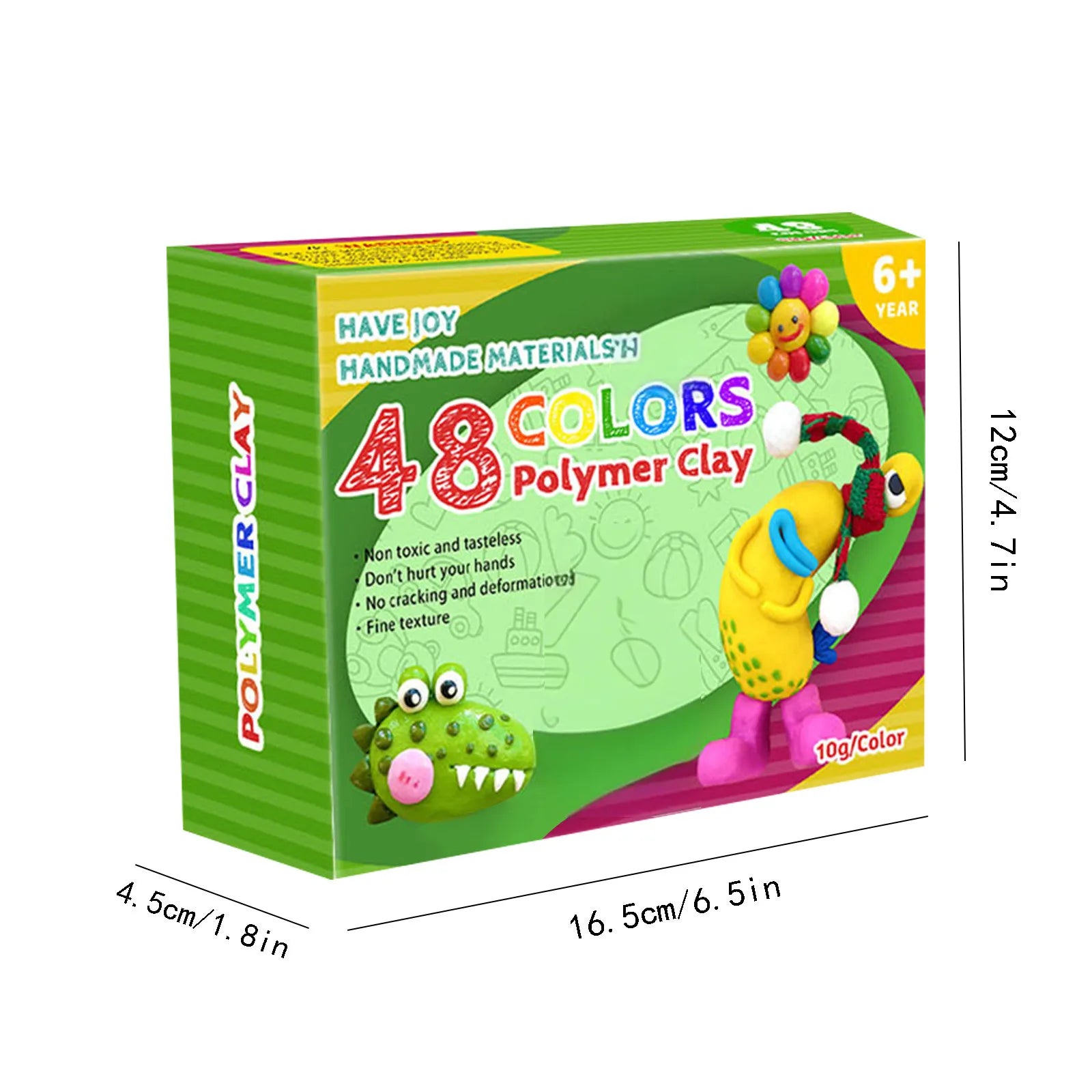 Polymer Clay Blocks Kit – Oven-Bake Modeling Set for Kids & Beginners