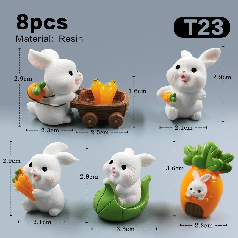 Miniature Cute Rabbit Figurine