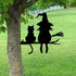 Iron Silhouette Witch Garden Stake