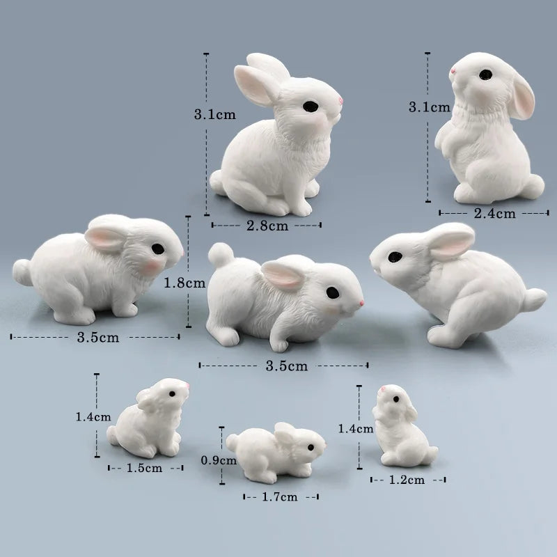 Miniature Cute Rabbit Figurine