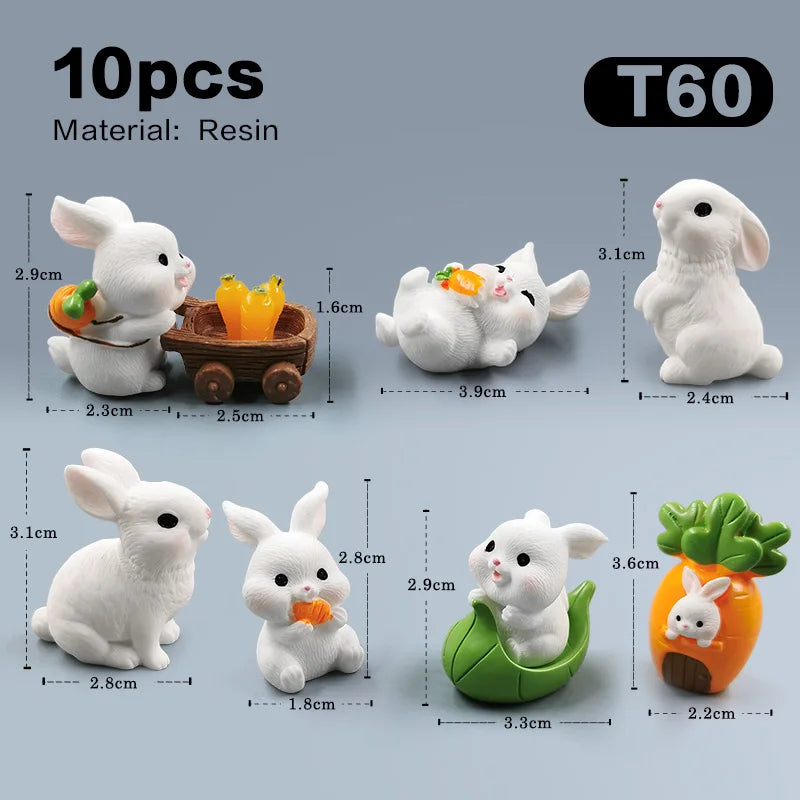 Miniature Cute Rabbit Figurine