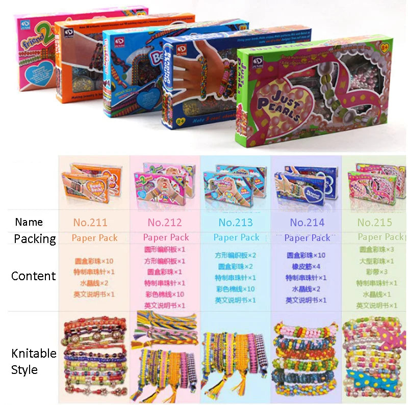 Girls DIY Bracelet Making Kit – Creative Jewelry Craft Set
