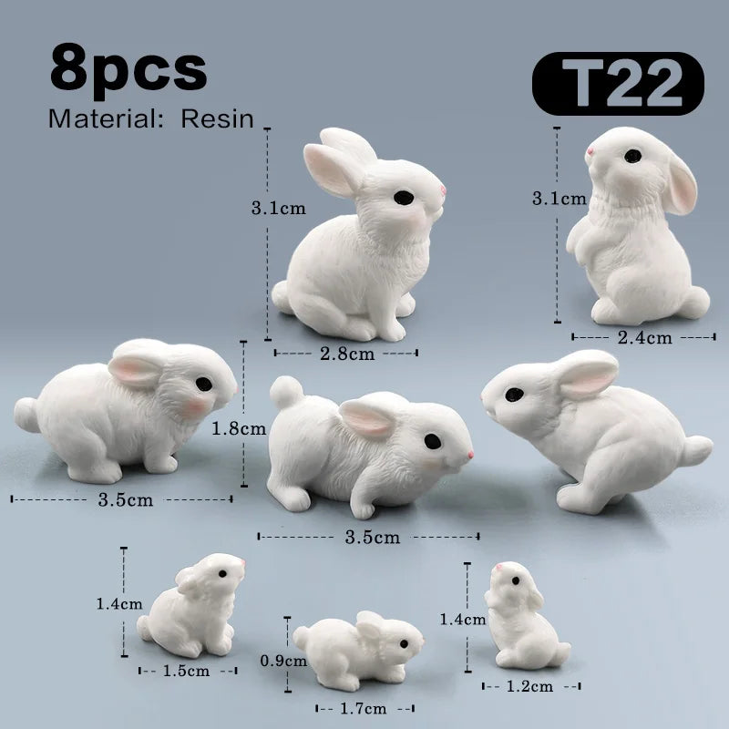Miniature Cute Rabbit Figurine